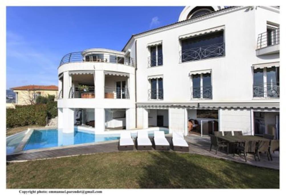 Mont Boron - - Splendide D'architecte Vue Panoramique Villa Nizza